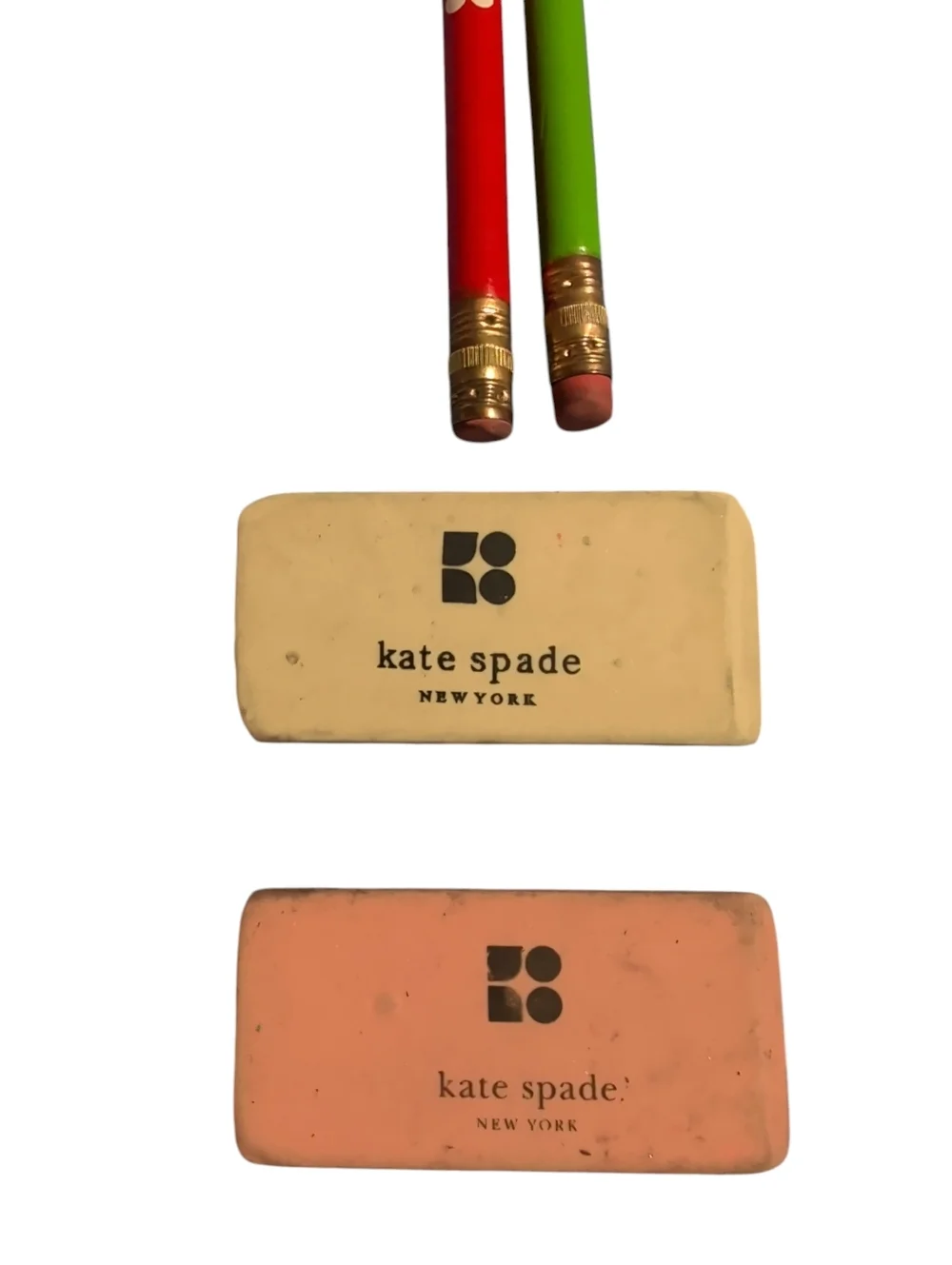 Silver Kate Spade Metallic Pencil Case With Accessories